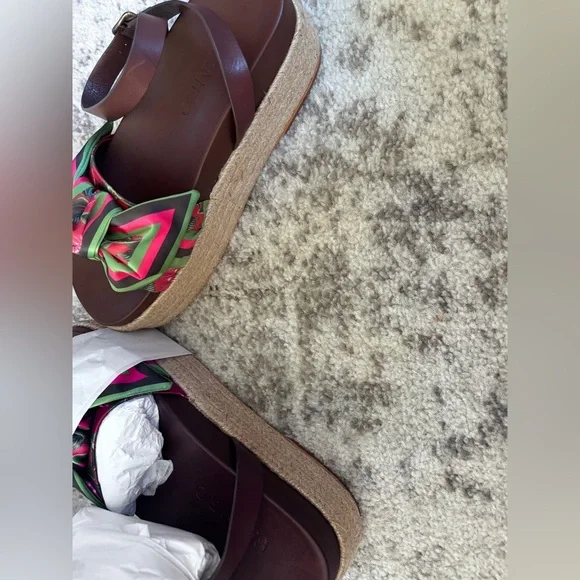 NWT FARM Rio Scarf Espadrilles Size: 8.5 New with box - Picture 10 of 11